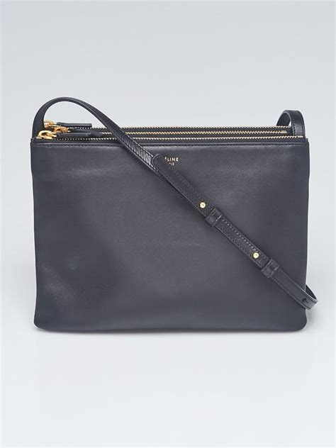 CELINE Celine Large Trio In Black Lambskin Leather on SALE